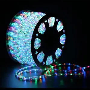 סיטונאי 220V/110V 100M חג מולד קישוט RGB חיצוני עמיד למים רך לבן LED אור חבל