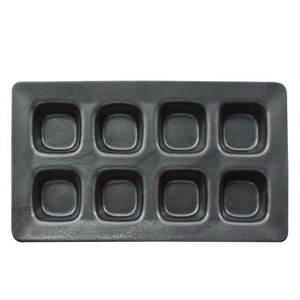 Maison de style japonais/restaurant/hôtel vaisselle utiliser rectangle noir en porcelaine 8 compartiments plats en sauce - Product Image 1