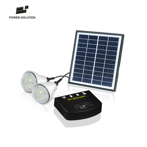 Banque mondiale Certifié 2 pièces lumières Solaires avec chargeur solaire de Téléphone fonction kits d'éclairage solaire pour les zones hors réseau - Product Image 5