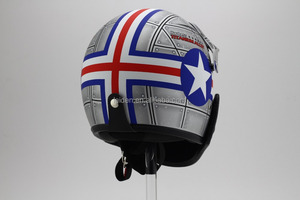 Mayor de <span class=keywords><strong>la</strong></span> motocicleta casco abierto de <span class=keywords><strong>la</strong></span> cara para moto, vintage, metal Flake, mate, punto certificado - Product Image 5