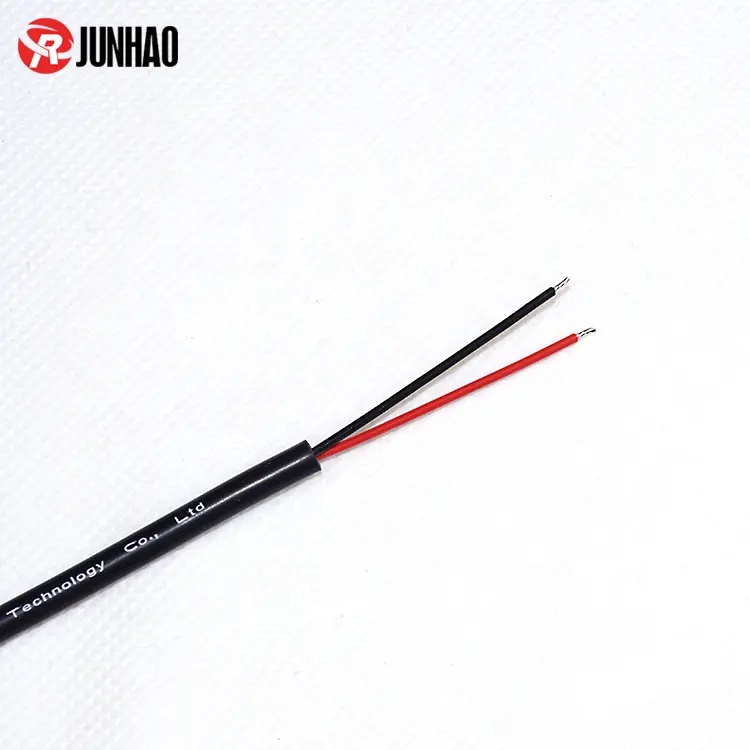 0.3 מ"מ רבוע fep חוט אדום שחור 22 מד 2 Core 0.3mm חשמלי כבלים עבור רחוב אורות