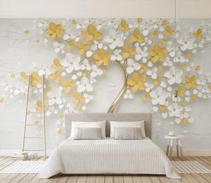 Conception d'image de <span class=keywords><strong>papier</strong></span> <span class=keywords><strong>peint</strong></span> d'impression de fleur ignifuge de décoration de maison pour le <span class=keywords><strong>salon</strong></span> - Product Image 2
