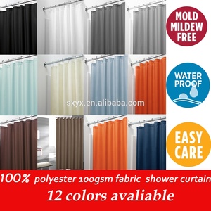 Mildew Resistant <strong>Fabric</strong> <strong>Shower</strong> <strong>Curtain</strong> Liner Waterproof Hotel Bathroom Curtainl Wholesale <strong>Shower</strong> <strong>Curtain</strong> 72x72 - Product Image 2