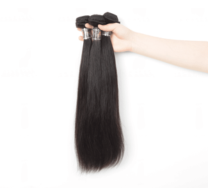 Lsy recto malasio paquetes de armadura de cabello humano 100% virgen extensión del pelo Color Natural 3 paquetes con - Product Image 2