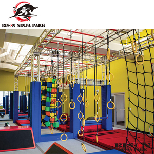 <span class=keywords><strong>Ninja</strong></span> <span class=keywords><strong>Warrior</strong></span> Kids Obstacles Course Équipement de terrain de jeu intérieur pour enfants à vendre - Product Image 1