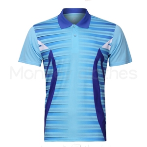 T-shirt Polo Dorata da Uomo in Tessuto Traspirante con Sublimazione Completa all'Ingrosso - Product Image 4