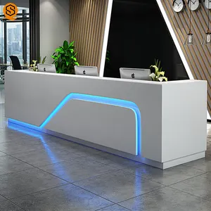 Corians solid surface reception counter marble reception counter