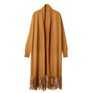 Maglieria nappa punto aperto mantello lavorato a <span class=keywords><strong>maglia</strong></span> Cardigan alla moda Cardigan maglione da donna in Cashmere Cardigan all'ingrosso autunno inverno cartone - Product Image 1