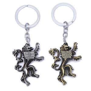 Échantillons gratuits <span class=keywords><strong>game</strong></span> <span class=keywords><strong>of</strong></span> thrones en métal logo personnalisé jeu de <span class=keywords><strong>porte</strong></span>-clés/<span class=keywords><strong>porte</strong></span>-clés - Product Image 3