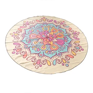 China supplier high quality quick dry mandala round beach towel