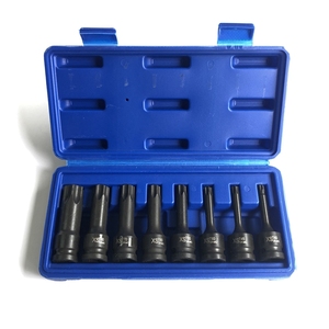 1/2 "Drive Cr-mo materiaal Socket Set Automotive 4 type Hex Torx Spline RIBE bit socket set