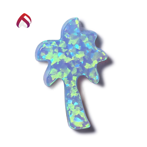 Venta caliente piedras preciosas creado ópalo sintético kyocera <span class=keywords><strong>azul</strong></span> océano hamsa opal mayorista con buen <span class=keywords><strong>precio</strong></span> - Product Image 2