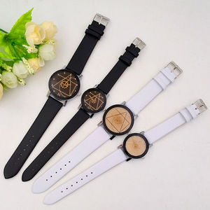 Relojes <span class=keywords><strong>de</strong></span> moda para parejas, <span class=keywords><strong>de</strong></span> cuero, con línea geométrica, timón, estudiantes, regalo, <span class=keywords><strong>de</strong></span> pulsera, <span class=keywords><strong>de</strong></span> cuarzo - Product Image 5