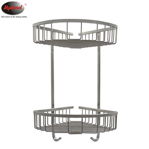 Panier de salle de bain mural triangulaire à 2 niveaux HYLAND BH31 en acier inoxydable, accessoires de salle de bain de qualité supérieure, vente chaude - Product Image 2