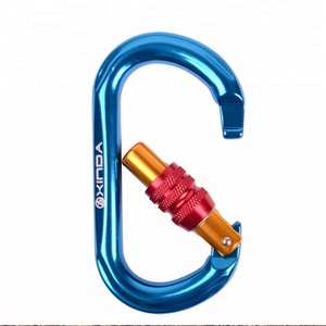 25kN oval de aluminio screwgate mosquetón de escalada en roca rescate espeleología rappel - Product Image 5