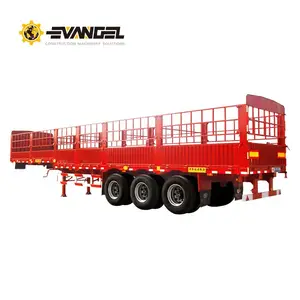 Giá Rẻ 2,3, 4 Trục Máy Kéo Xi Lanh Thủy Lực Bên Hoặc Phía Sau Kết Thúc Tipping Dump Truck Bán Trailer Để Bán