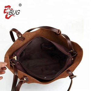 Custom vintage Caballo Loco señoras PU bolso de cuero bolso al por - Product Image 4