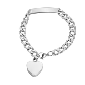 Braccialetto Personalizzato con Incisione 'Il Mio <span class=keywords><strong>Figlio</strong></span>, Il Mio Amico', Gioiello per Ceneri, Ciondolo Urna, <span class=keywords><strong>Bracciale</strong></span> Commemorativo per Conservare le Ceneri - Product Image 2