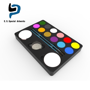 <span class=keywords><strong>2018</strong></span> más de fiesta de Halloween cara cuerpo profesional maquillaje 12 colores Flash del tatuaje de la cara y el cuerpo de pintura - Product Image 6