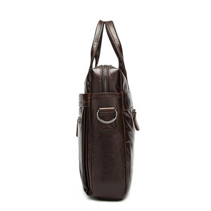 moda de cuero italiano 100 <span class=keywords><strong>Caballero</strong></span> Negro Vintage maletín de piel apretada de cuero genuino para hombres 1 unidades 9005 - Product Image 3