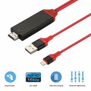 1080 p Sét với TV HDMI AV 8 Pin 2 M Cable <span class=keywords><strong>Adapter</strong></span> cho <span class=keywords><strong>iPhone</strong></span> 7 6 <span class=keywords><strong>5</strong></span> iPad Không Khí - Product Image 6
