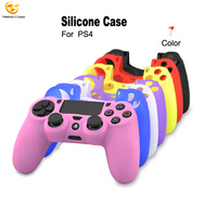 Coque arrière de console de jeu en silicone souple personnalisée, durable, en caoutchouc, pour PS4