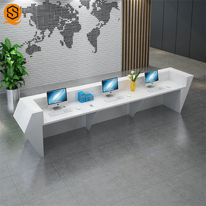 หรูหราCEการรับรองอะคริลิคSolid Surface Salonแผนกต้อนรับ - Product Image 3