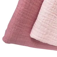 100% algodão duas camadas dupla crinkle crepe tecido