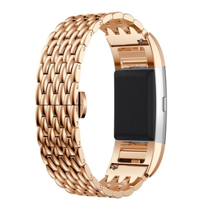 스마트 시계 밴드 공장 직접 판매 스테인레스 스틸 드래곤 스케일 스트랩 <span class=keywords><strong>Fitbit</strong></span> 충전 2 - Product Image 5