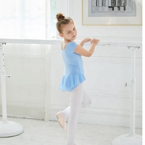 <span class=keywords><strong>Las</strong></span> <span class=keywords><strong>niñas</strong></span> de manga corta de gasa leotardo para entrenamiento de Ballet - Product Image 2
