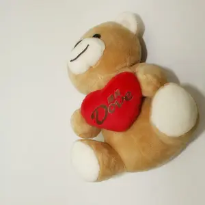 Werbe geschenke typ und gefüllte plüsch teddy bears mit rot herz kissen