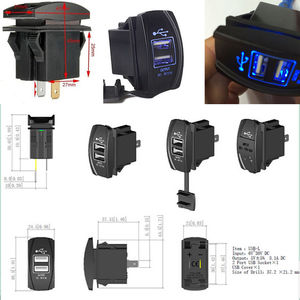 Essager — <span class=keywords><strong>adaptateur</strong></span> électrique de chargeur de <span class=keywords><strong>voiture</strong></span> à double ports <span class=keywords><strong>USB</strong></span>, 12/24 V 3,1 a, universel, double prise - Product Image 6