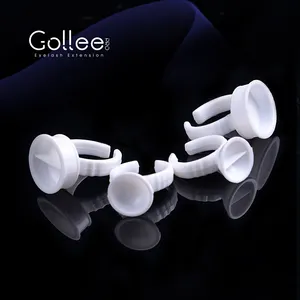 Gollee Disposable Plastic Lash Rings Holder Eyelash Extension Glue Rings