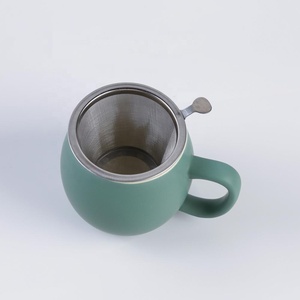 Venta caliente desmontable filtro <span class=keywords><strong>verde</strong></span> de café de cerámica <span class=keywords><strong>taza</strong></span> té <span class=keywords><strong>taza</strong></span> con tapa - Product Image 6