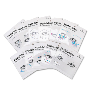 Precio <span class=keywords><strong>de</strong></span> fábrica al por mayor <span class=keywords><strong>de</strong></span> diamantes cara ojo brillo <span class=keywords><strong>tatuaje</strong></span> adhesivo para decoración - Product Image 1