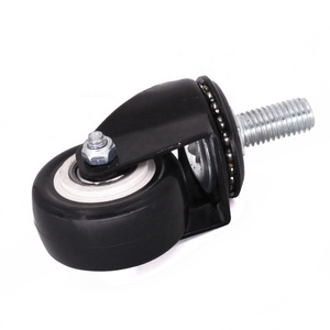Roulette pivotante de meubles en PU/PVC de 1.5/2 pouces avec tige filetée de 40mm pour <span class=keywords><strong>table</strong></span> d'<span class=keywords><strong>application</strong></span> de meubles industriels - Product Image 6