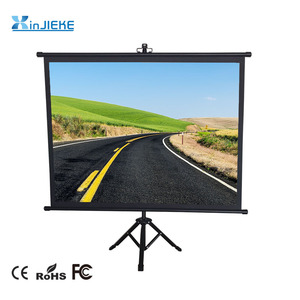 Drop Down Mini Portable Small <strong>Projector</strong> <strong>Screen</strong> Office Meeting Room Floor <strong>Stand</strong> Drop Down Tripod Projection <strong>Screen</strong> - Product Image 2