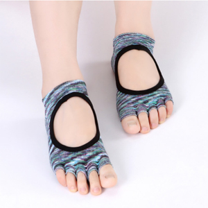 Vente en gros de nouveau tout-coton professionnel antidérapant chaussettes De Yoga et pelle rétrocaveuse chaussettes en 2019 - Product Image 3