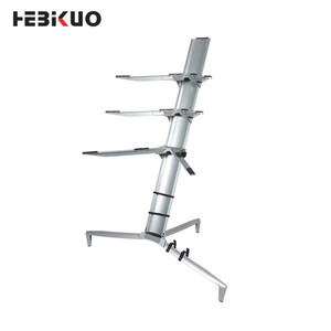 HEBIKUO Z-80 En alliage D'aluminium double Avion clavier <span class=keywords><strong>stand</strong></span> pliant électrique piano clavier <span class=keywords><strong>stand</strong></span> - Product Image 1