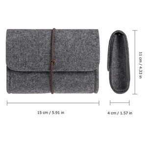 เคสจัด<span class=keywords><strong>เก็บ</strong></span>ผ้าสักหลาดสำหรับแล็ปท็อปเมาส์,อุปกรณ์จัดระเบียบสาย<span class=keywords><strong>ไฟ</strong></span>ธนาคาร<span class=keywords><strong>คอม</strong></span>พิวเตอร์ที่ชาร์จโทรศัพท์มือถือ - Product Image 2