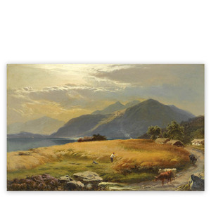 Decoración de Sala de Estar Estilo Chino, <span class=keywords><strong>Pintura</strong></span> Artística de <span class=keywords><strong>Paisaje</strong></span> de Cosecha de Arroz - Product Image 4