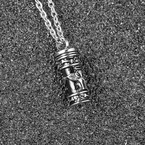 Wholesale Cremation Urn Pendant <strong>Enamel</strong> Cylinder Shape <strong>Dog</strong> <strong>Paws</strong> Bone Footprint Pet Memorial Jewelry Necklace