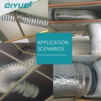 Tuyau d'échappement de cuisine en feuille d'aluminium, résistant au feu, Flexible, m, pour réduction de bruit