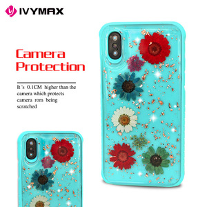Ivymax real flor caso del teléfono móvil para el iPhone 8 x, X para el caso del iPhone, caja del teléfono inteligente - Product Image 2