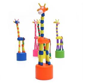 <span class=keywords><strong>Jirafa</strong></span> Marioneta <span class=keywords><strong>de</strong></span> mano <span class=keywords><strong>de</strong></span> madera Push-Up Finger Pop-Up Juguetes - Product Image 4