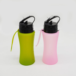 Viajes al aire libre de <span class=keywords><strong>senderismo</strong></span> fácil plegable bebiendo plegable de silicona suave, botella de agua de botella frasco - Product Image 4