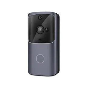 İki yönlü ses kapı zili kamerası 720P kablosuz akıllı wifi video kapı zili 3X18650 pil kamera