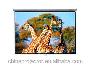 Faible coût projecteur écran 84 pouce 16:9 Portable Électrique Écran De Projection Personnalisable Verre Perle Mat Blanc Tissu - Product Image 2