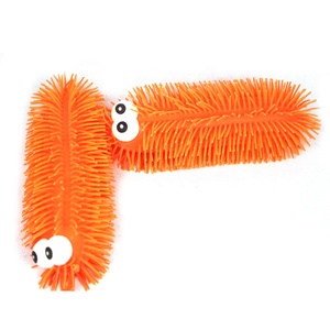 Jouet squishy de chenille en peluche clignotante tpr light up puff ball avec yoyo - Product Image 4