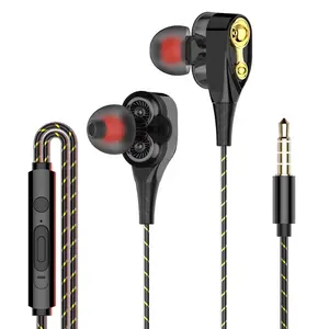 Mobile handsfree earphone wired 3.5 headphone Wired Earbuds With Mic